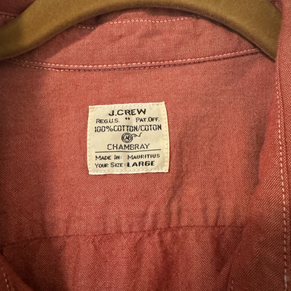 Red J Crew Button Up - image 2